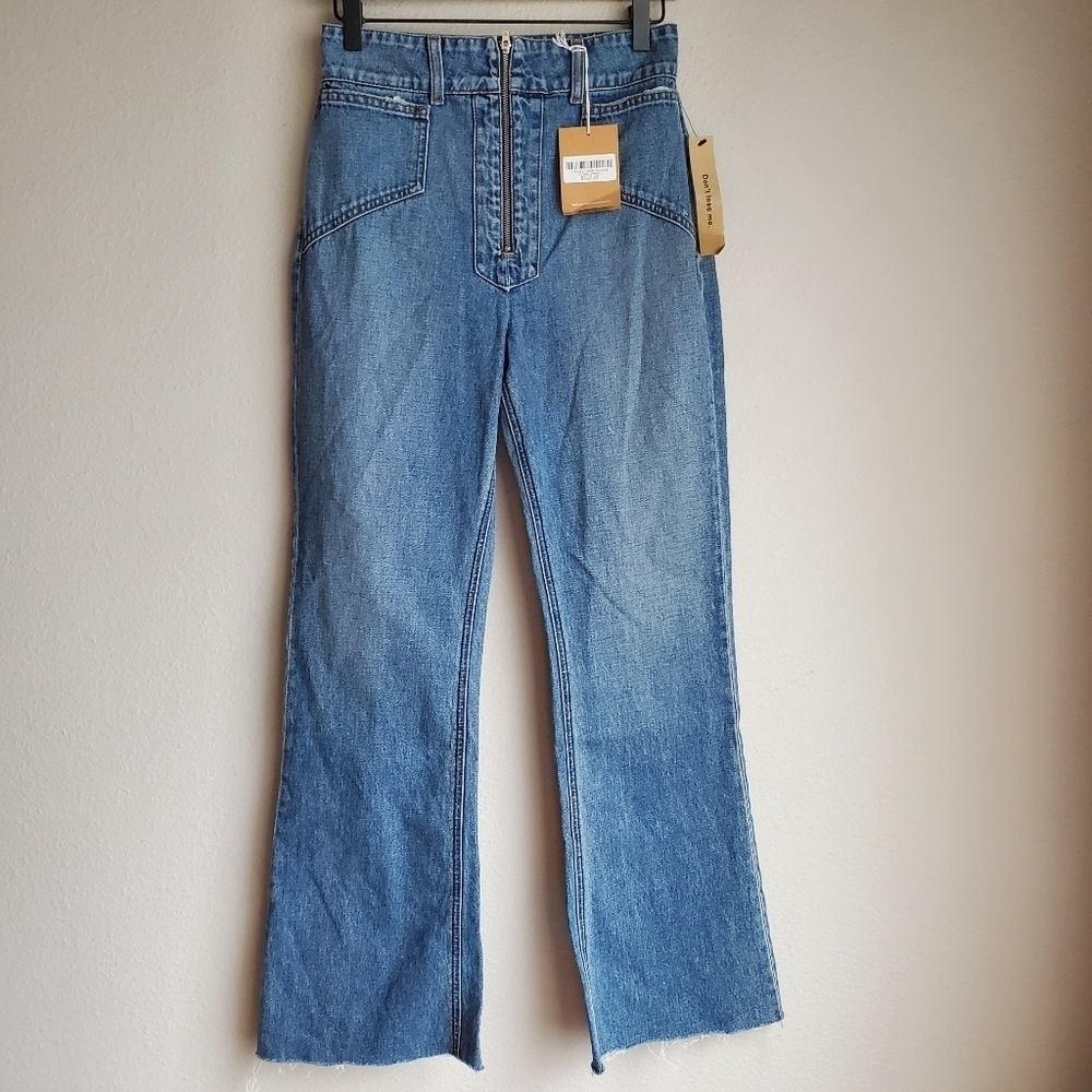 Reformation Cher Jeans in Baltic NEW - Picture 1 of 5